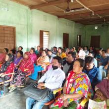 Advocacy meeting with Panchayat members, ASHA, SHG members at Madhab bari community hall. Date. 17.12.2020 by LWS, West